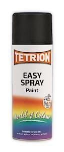 Tetrion Easy Spray Paint, Satin Black, 400 Ml