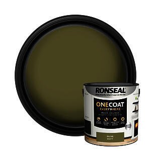 Ronseal One Coat Everywhere Paint Olive Matt 2.5L