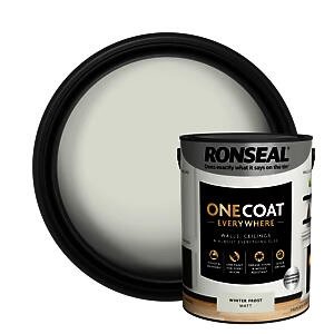Ronseal One Coat Everywhere Paint Winter Frost Matt 5L