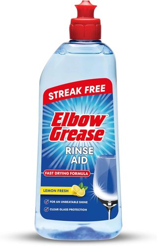 Elbow Grease Rinse Aid  Streak Free Fast Drying Formula  1 x 500ml