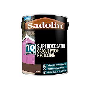 Sadolin Superdec Opaque Wood Protection 5 Litre - Walnut