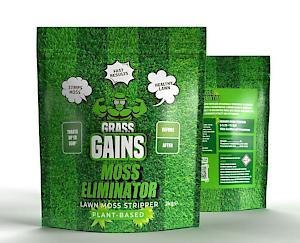 Grass Gains Fast Moss Eliminator Eco-Friendly Lawn Moss Control 4kg {2 x 2kg}
