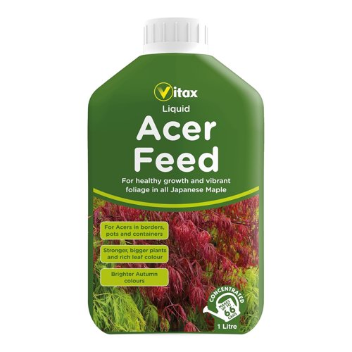 Vitax Liquid Acer Tree Feed Promotes Healthy Leaf & Root Growth 1 Litre Concentrated