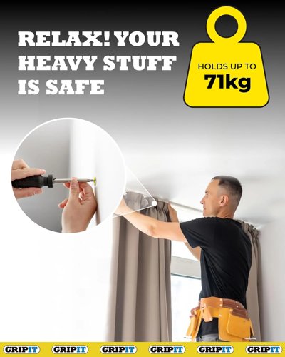 Gripit Yellow Plasterboard Fixings  Pack of 4  Heavy Duty Plasterboard Fixings  Holds Up to 7