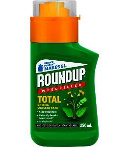 Roundup Optima Total Weedkiller Paths & hard Surfaces 250ml Concentrate {Makes 5L}