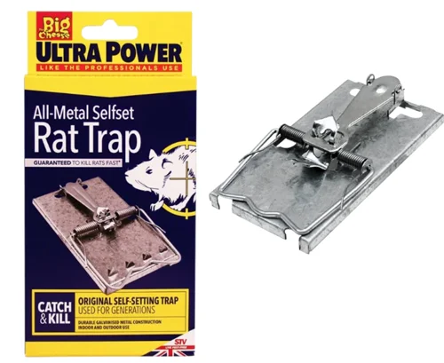 The Big Cheese Ultra Power All-Metal Selfset Rat Trap Weatherproof Galvanised