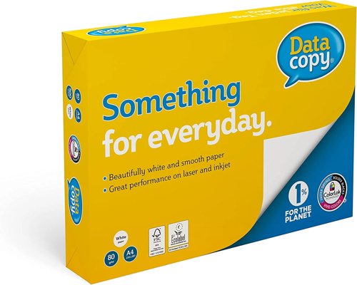 Data Copy Everyday A4 80gsm White Paper 500 Sheets Per Ream