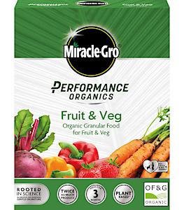 Miracle-Gro Performance Organics Fruit & Vegetables Plant feed Granules 1kg