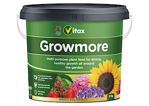 Vitax Growmore, General Purpose Fertiliser ,5Kg Tub