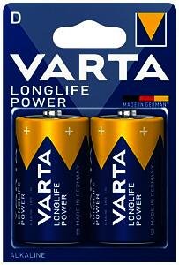 Varta Longlife Power D Alkaline Battery 1.5V (Pack of 2) 4920121422