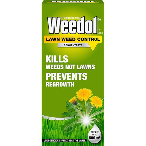 Weedol Lawn Weedkiller Highly Concentrated Kills Weeds Not Lawns 1 Litre