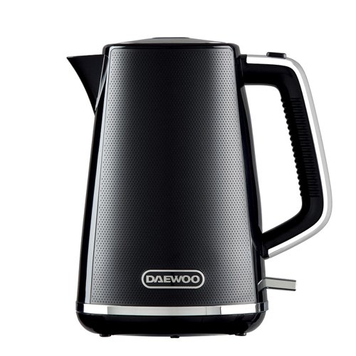Daewoo Stirling Jug Kettle 1.7L Cordless Swivel Base 3KW Rapid Boil Black SDA2630GE