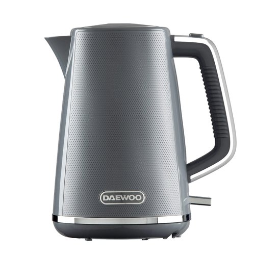Daewoo Stirling Jug Kettle 1.7L Cordless Swivel Base 3KW Rapid Boil Grey