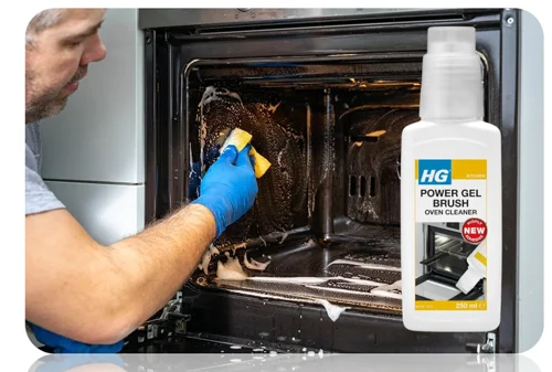 HG Professional Grade Oven Cleaner Gel Brush 250ml