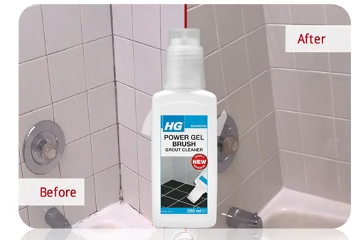HG Power Gel Brush Grout Cleaner Gel & Brush Kit 250ml