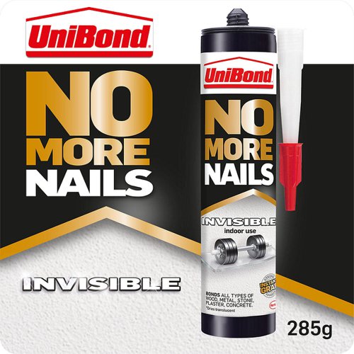 UniBond No More Nails Invisible Multi-material Grab adhesive 285g.