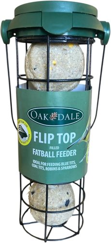 Filled Fliptop Fatball Birdfeeder