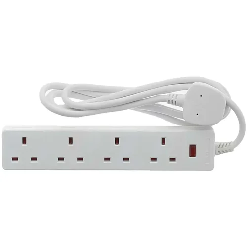 Westminster Electrical 4 Gang 13A Extension Lead 2 Meter Length cable