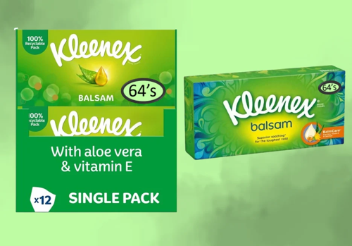 Kleenex Balsam Tissues 64's with Aloe Vera
