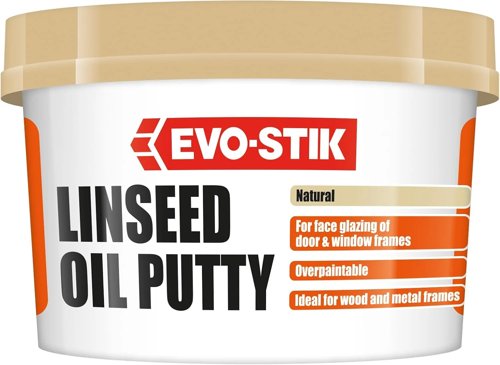 EVO-STIK Linseed Oil Putty : For wood and Metal : 1 kg Tub