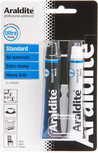 Araldite Standard 2-Part Epoxy Resin Glue Ultra Strong, Multipurpose & Solvent Free