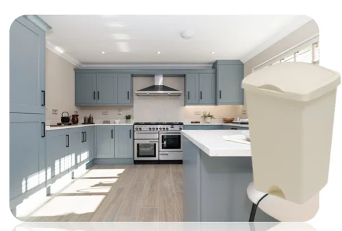 Addis 50 Litre Linen Lift Top Bin with Foot Plate