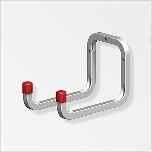 Fixtures Double Wall Hook Galvanised Steel 120mm x 90mm