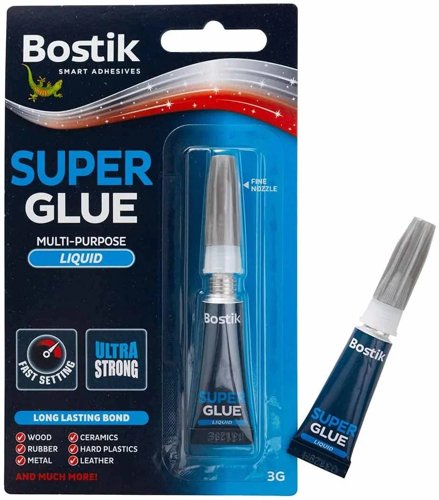 Bostik Super Glue  Multi Purpose Super Glue Fast Setting 3g Tube