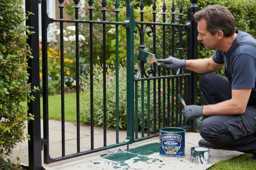 Hammerite Paint  Direct To Rust  Exterior Smooth Gloss  Dark Green  1 x 250ml Tin