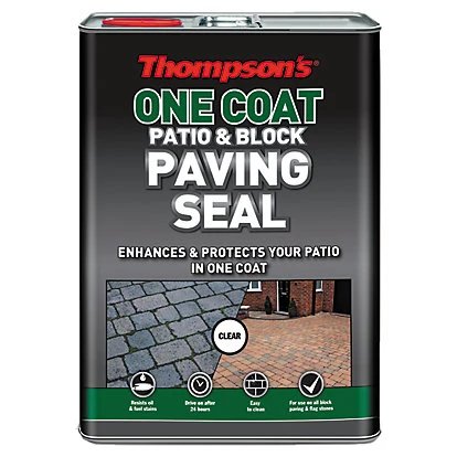 Thompsons by Ronseal One Coat Patio & Block Paving Seal Wet Look 5 Litre