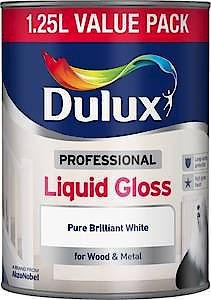 Dulux 1.25L Professional Liquid Gloss White By Dulux