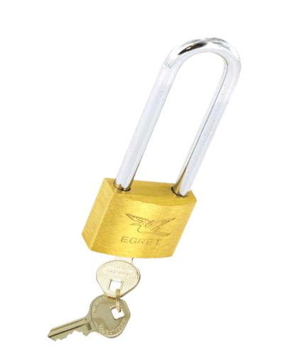 SECURIT 30mm Solid Brass Padlock Long Shackle
