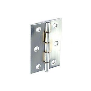 Securit Chrome Polished Butt Hinges 75mm(3”) S4302