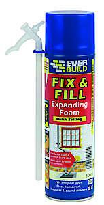 Everbuild Fix & Fill Quick Setting Foam 750ml