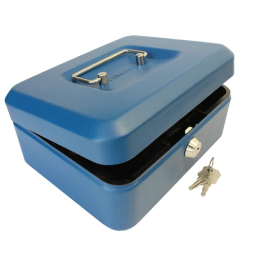 Cathedral Cash Box 8 Inch Blue CBBL8