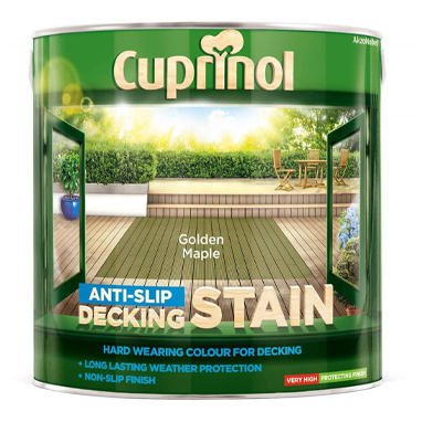 Cuprinol Anti-Slip Decking Stain GOLDEN MAPLE 2.5 Litre