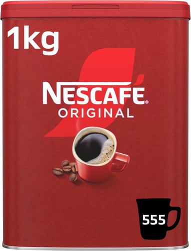 Nescafe Original Coffee Granules Tin 1kg {Large 555 Cups}