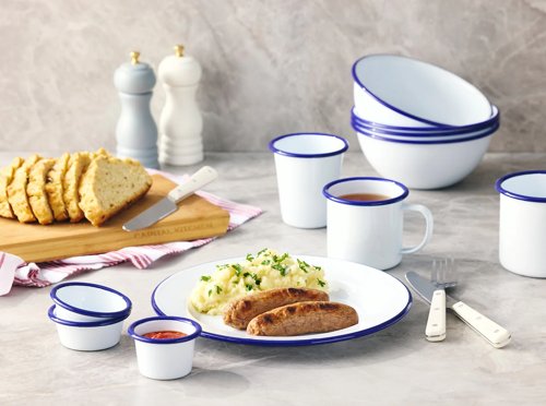 FALCON DINNER PLATE WHITE 20CM