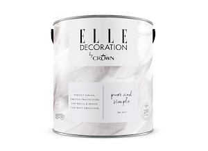 Elle Decoration By Crown 2.5L Flat Matt Emulsion Paint - Pure & Simple No 601
