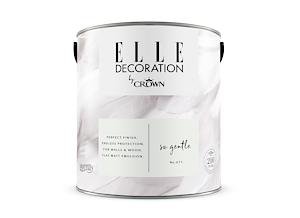Elle Decoration By Crown 2.5L Flat Matt Emulsion Paint - So Gentle No 611