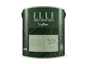 Elle Decoration By Crown 2.5L Flat Matt Emulsion Paint - Trailing Plant No 323