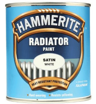Hammerite Radiator Paint Satin White 500ml tin