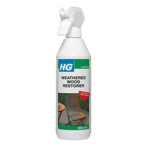 HG Weathered Wood Restorer Cleans Maintains & Renovates Wood 500ml