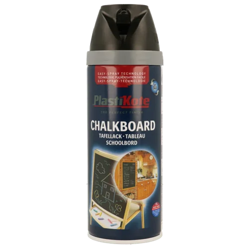 Plastikote Chalkboard Black Paint 400ml Twist and Spray Can  Renovate, Repair or Create a new s