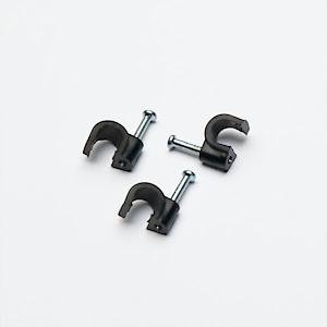C/Clip Rnd BLK 6.0mm PK 100