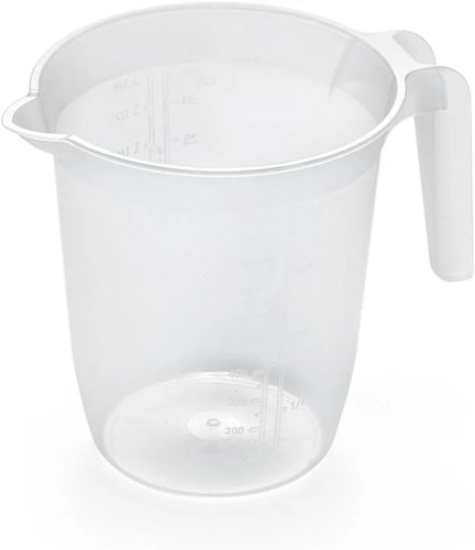 Addis Plastic 1 Litre Measuring & Mixing Jug With Handle, Clear