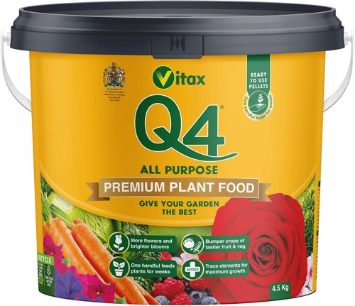 Vitax Q4 All Purpose Plant Food 4.5Kg Tub