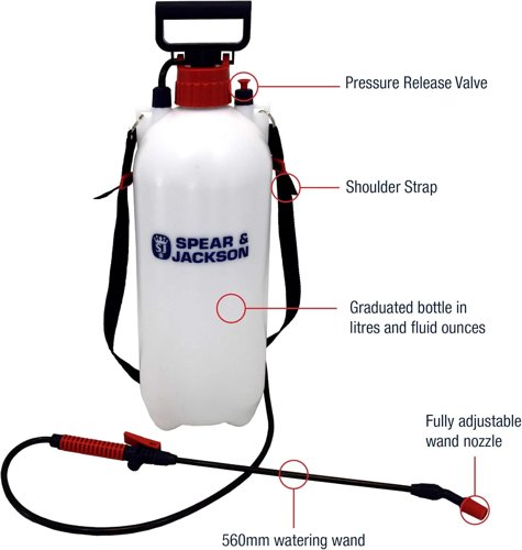 Spear & Jackson Pump Action Pressure Sprayer 8 Litre