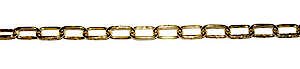 Securit B5625 Oval Link Chain 5/8” 2.2mm x 10m Brass Plated