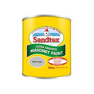 Sandtex 150Ml Tester Pot Light Grey Ultra Smooth Masonry Paint